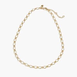 🆕J. Crew- Oval Link Charm Chain Necklace, Gold, NWT
